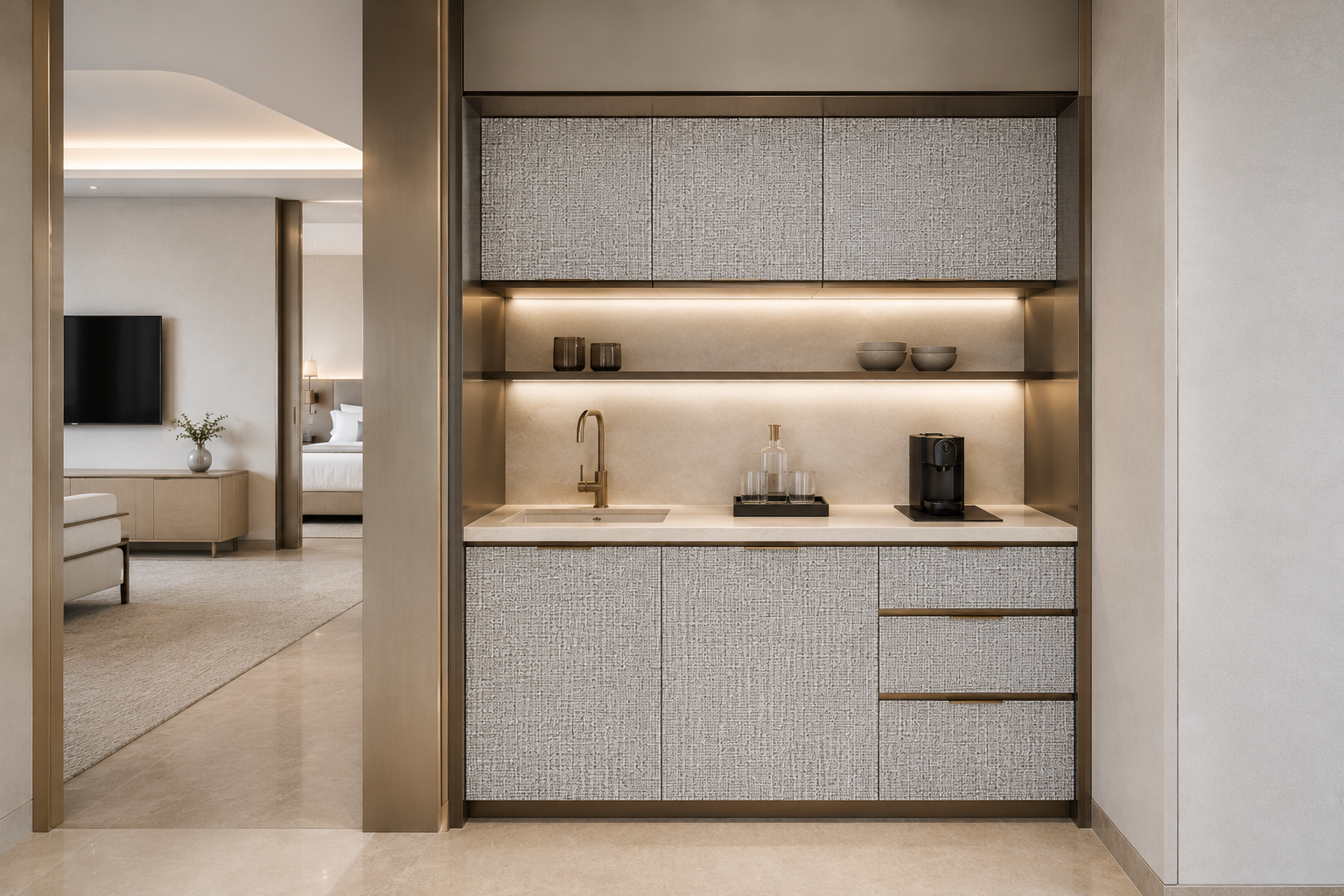 HANSOL HOMEDECO グラディス・ブラック 施工事例 3