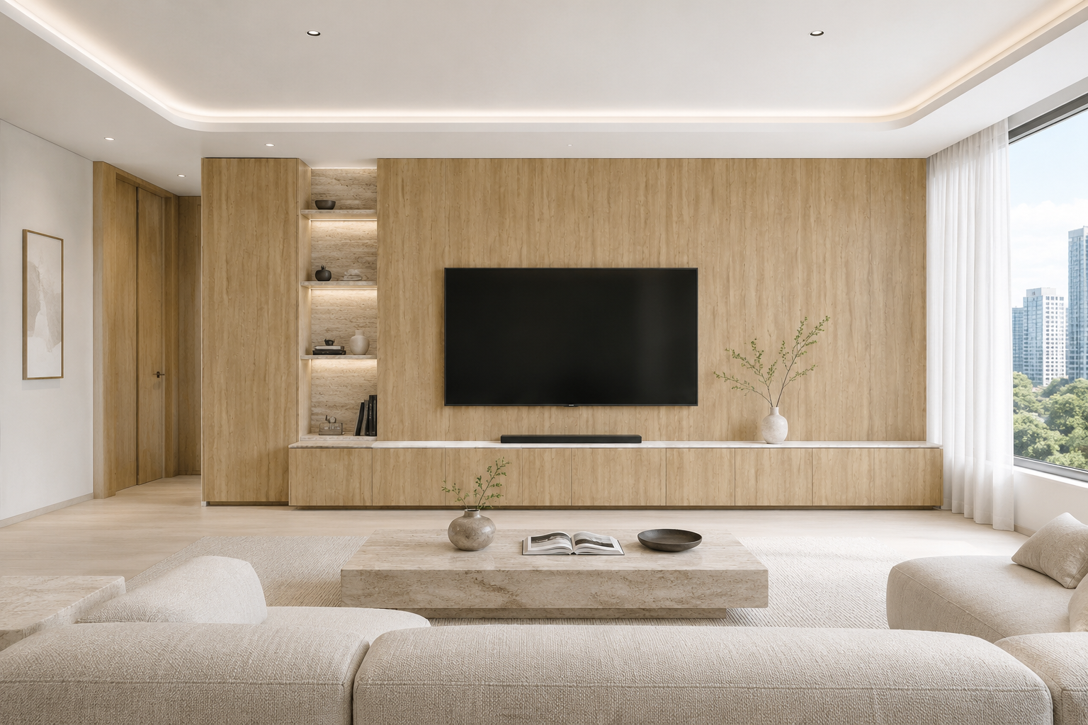 HANSOL HOMEDECO ナチュラルクラックオーク 施工事例 1