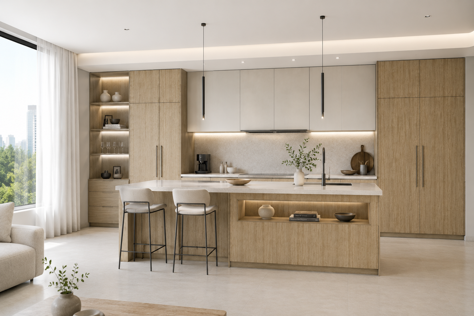 HANSOL HOMEDECO ナチュラルクラックオーク 施工事例 2