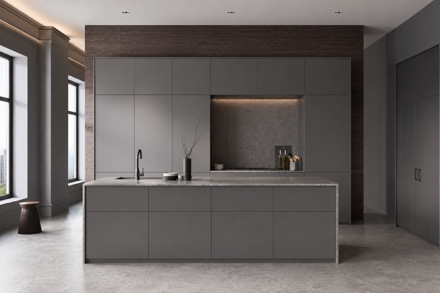 HANSOL HOMEDECO ダークグレー SM 施工事例 1