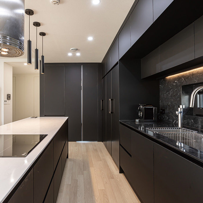 HANSOL HOMEDECO ラックスブラック SM 施工事例 2