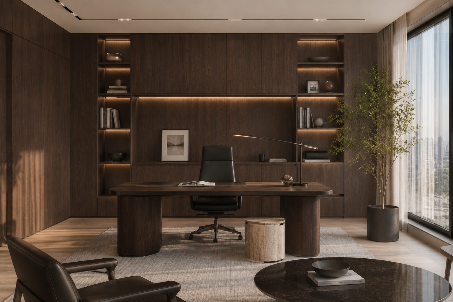 HANSOL HOMEDECO モントセラトウォールナット 施工事例 2