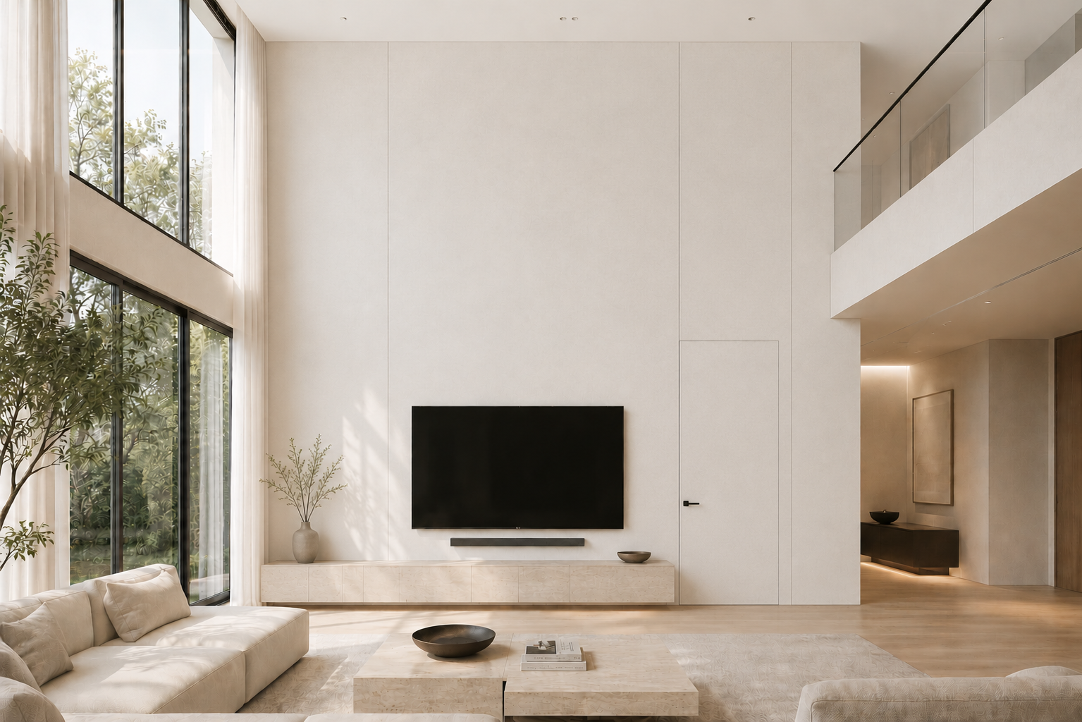 HANSOL HOMEDECO スタッコホワイト 施工事例 1