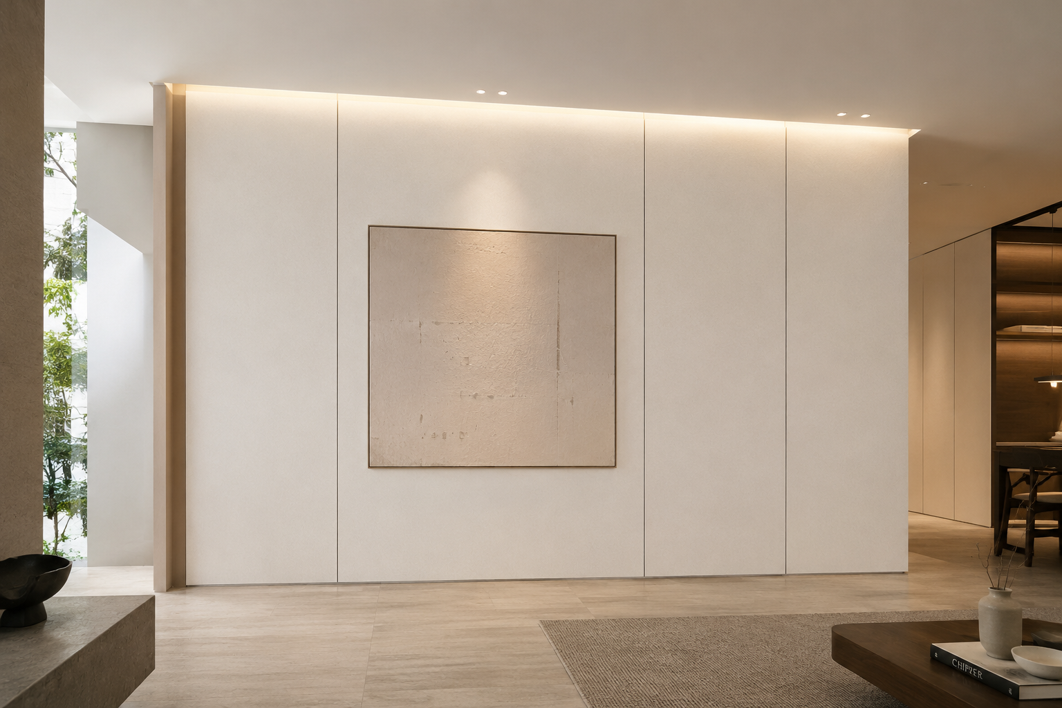 HANSOL HOMEDECO ストーンダブホワイト 施工事例 1