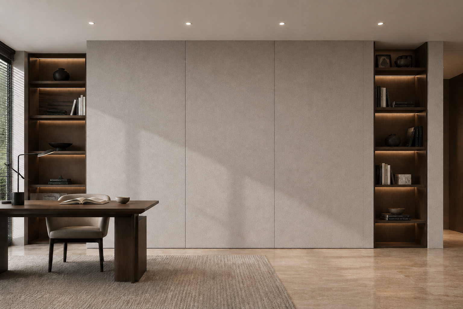 HANSOL HOMEDECO ストーンフォググレー 施工事例 1