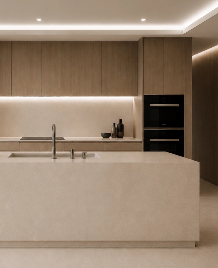 NE Slab LIME BEIGE 施工事例 1